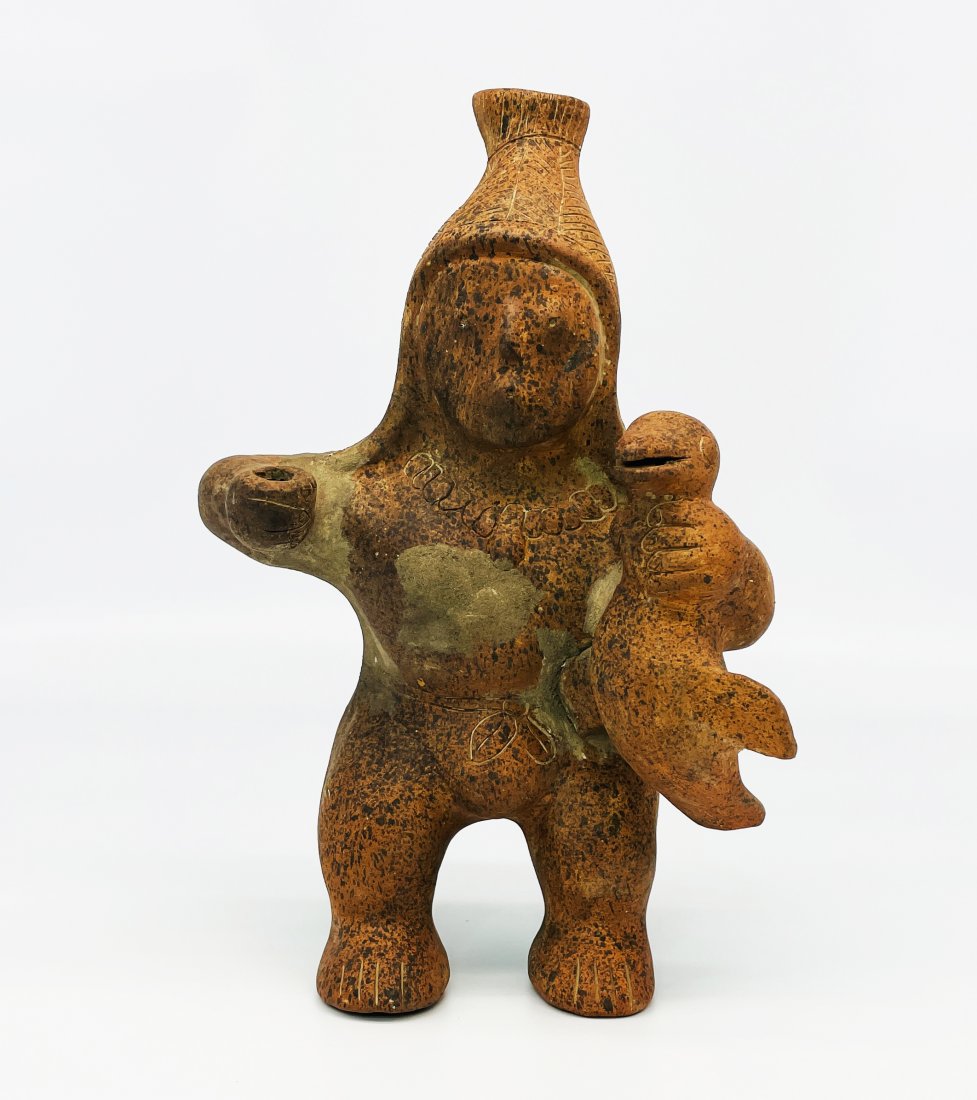 Pre-Columbian Colima Redware Standing Figure (1 of 10)
