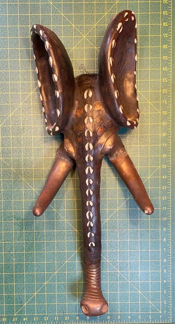 African Hand-carved Babanki Tribal Elephant Mask (1 of 6)