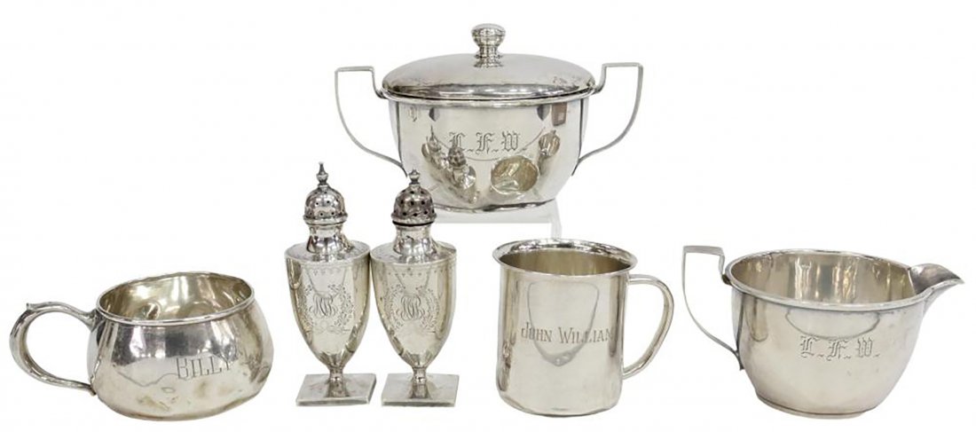 Lot of 6 Sterling Silver Tableware Pieces (1 of 3)