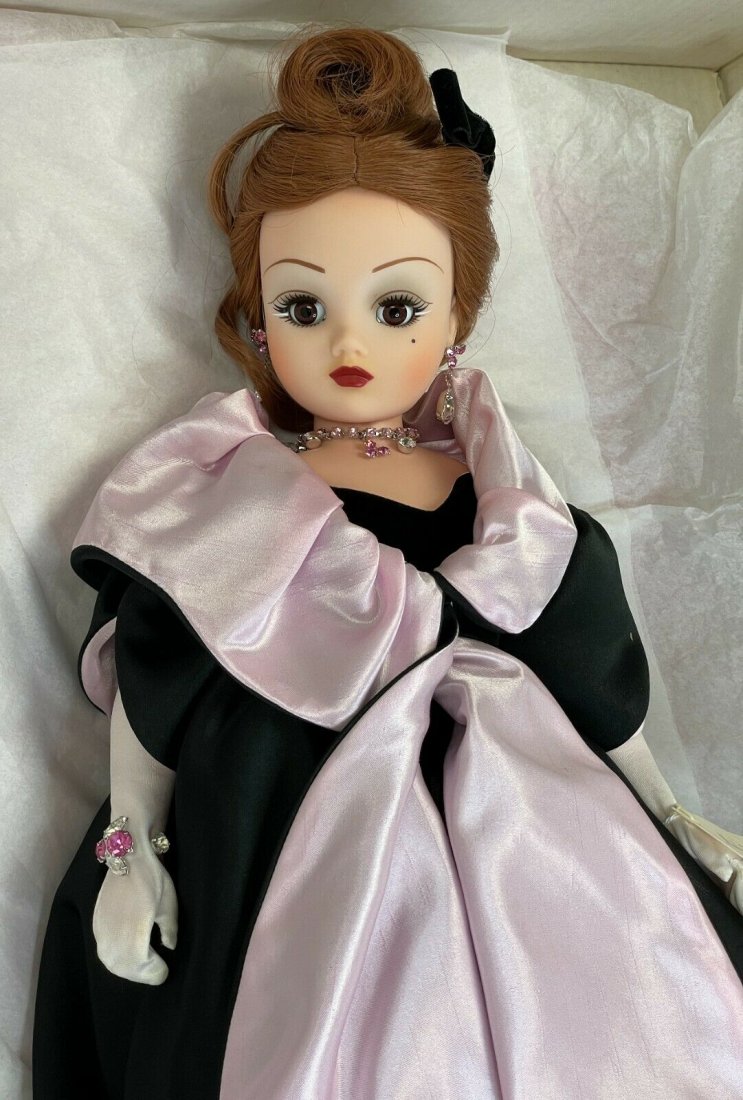 Onyx Velvet & Lace Gala Gown & Coat 21” Cissy (1 of 18)