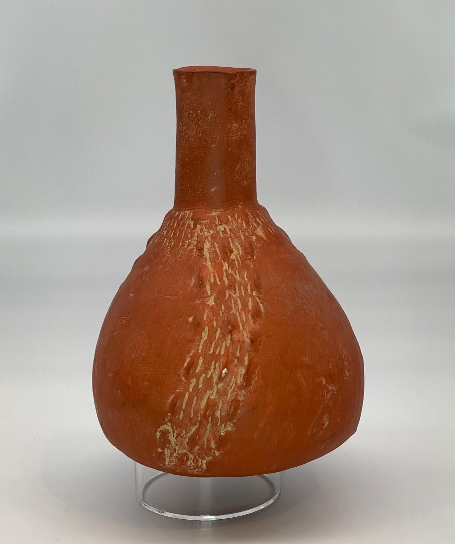 Prehistoric Native Amer. Mississippian Pottery Bottle (1 of 8)