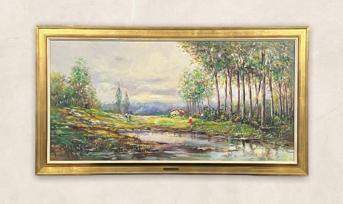 Italian Landscape Oil Painting by Lorenzo Rivera (1 of 5)