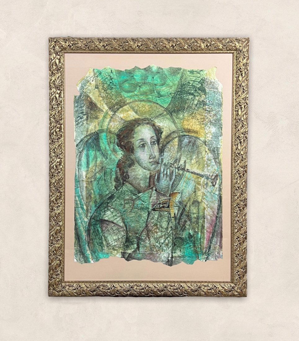 Large Modern Figural Painting by Kentucky Artist Irina Ilina "Angel" (1 of 8)