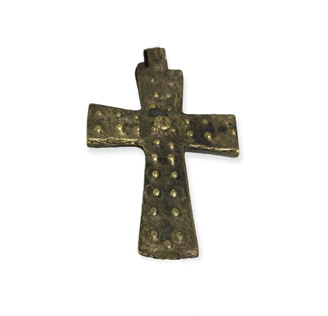Byzantine Bronze Cross Pendant, Circa. 5th - 10th c. A.D. (1 of 1)