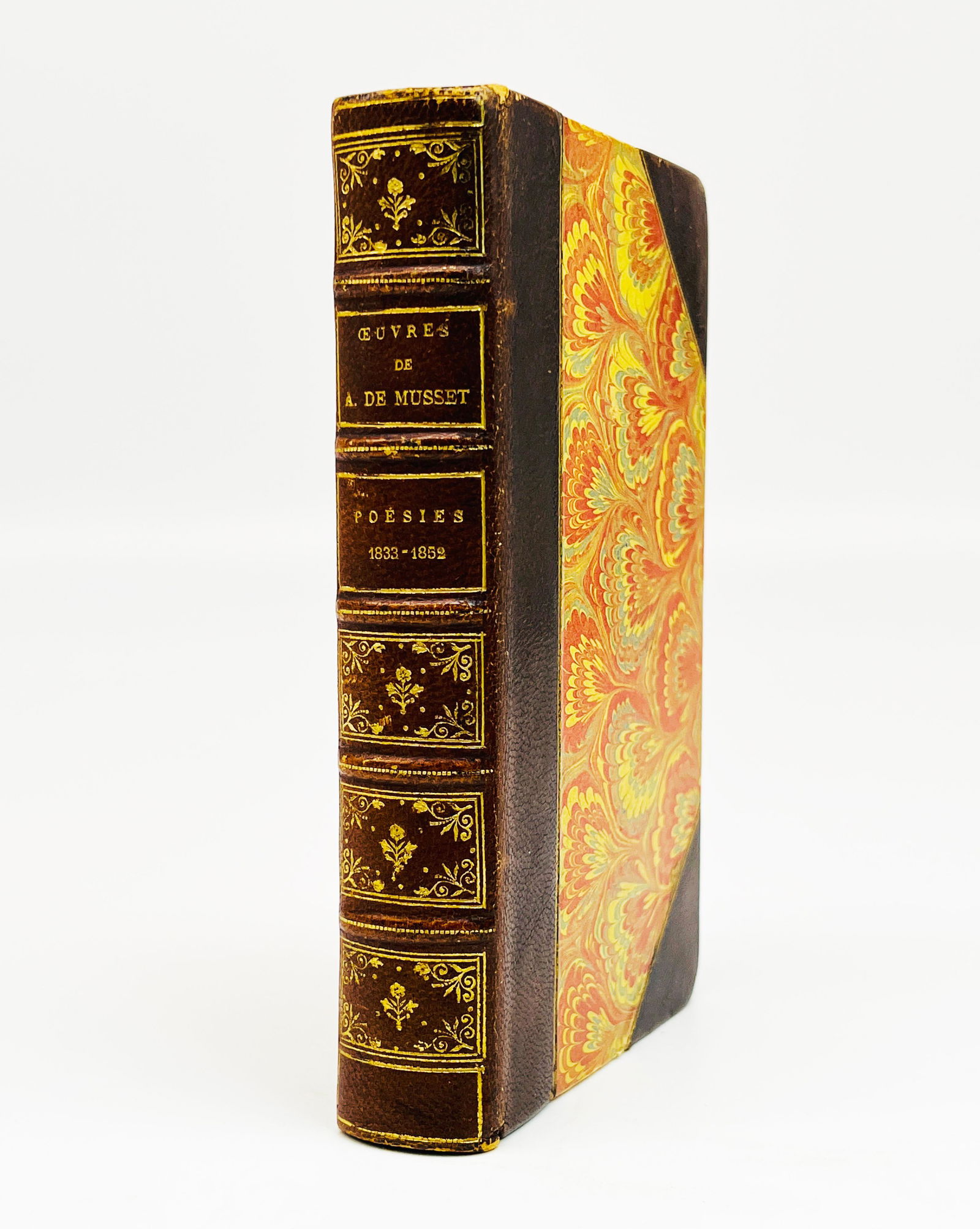 Antique OEUVRES DE ALFRED DE MUSSET, POESIES 1833 - 1852 [WORKS BY ALFRED DE MUSSET] (1 of 7)