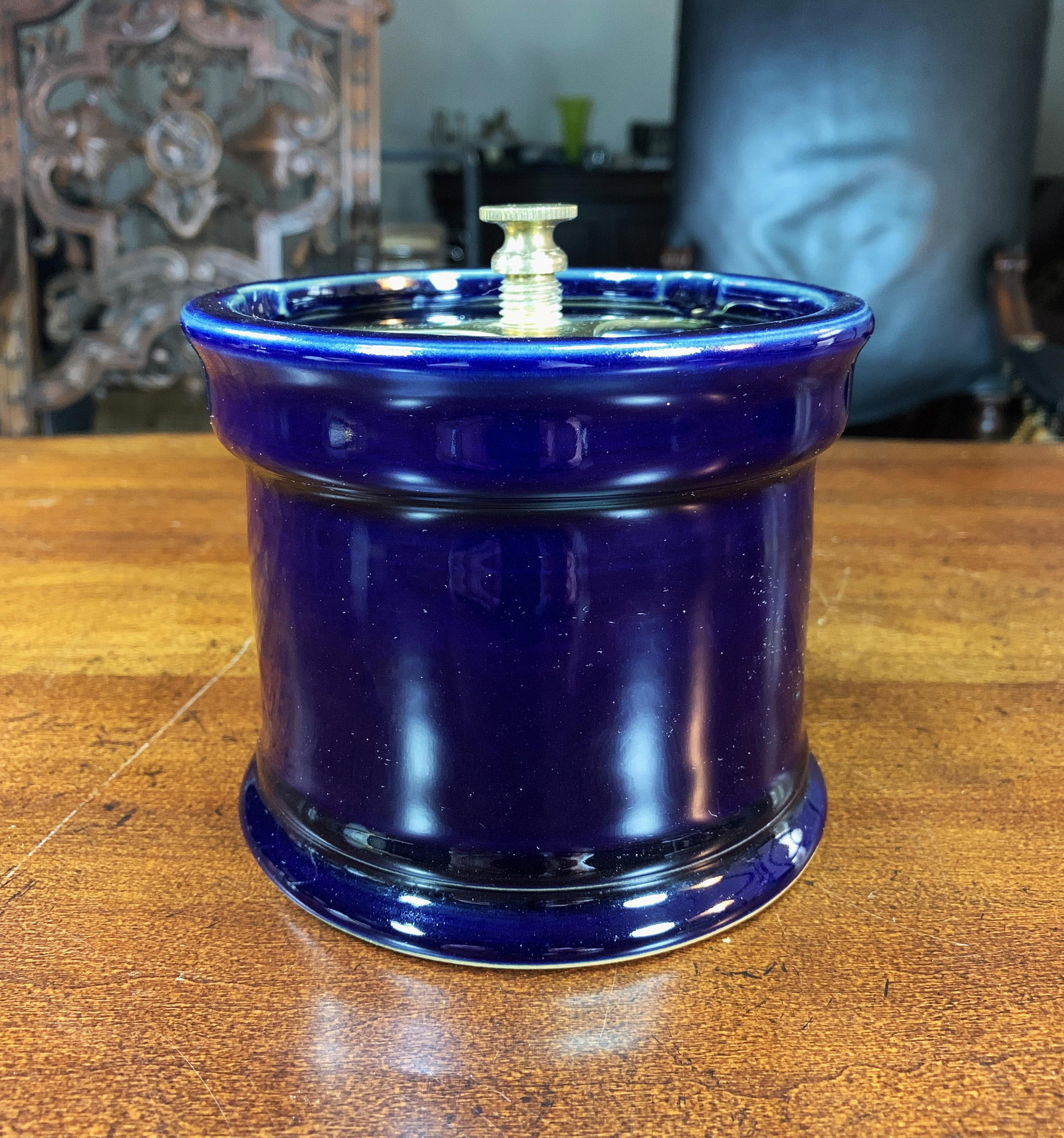 English Comoy's Stoneware Tobacco Humidor Jar (1 of 3)