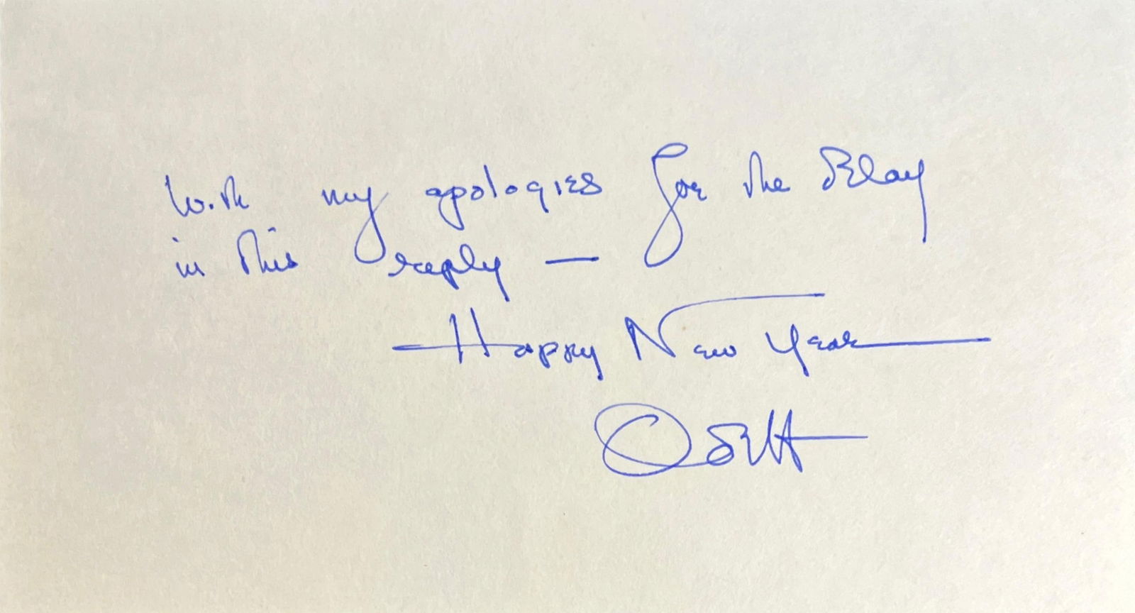 Olivia de Havilland Autograph Note Signed (1 of 1)