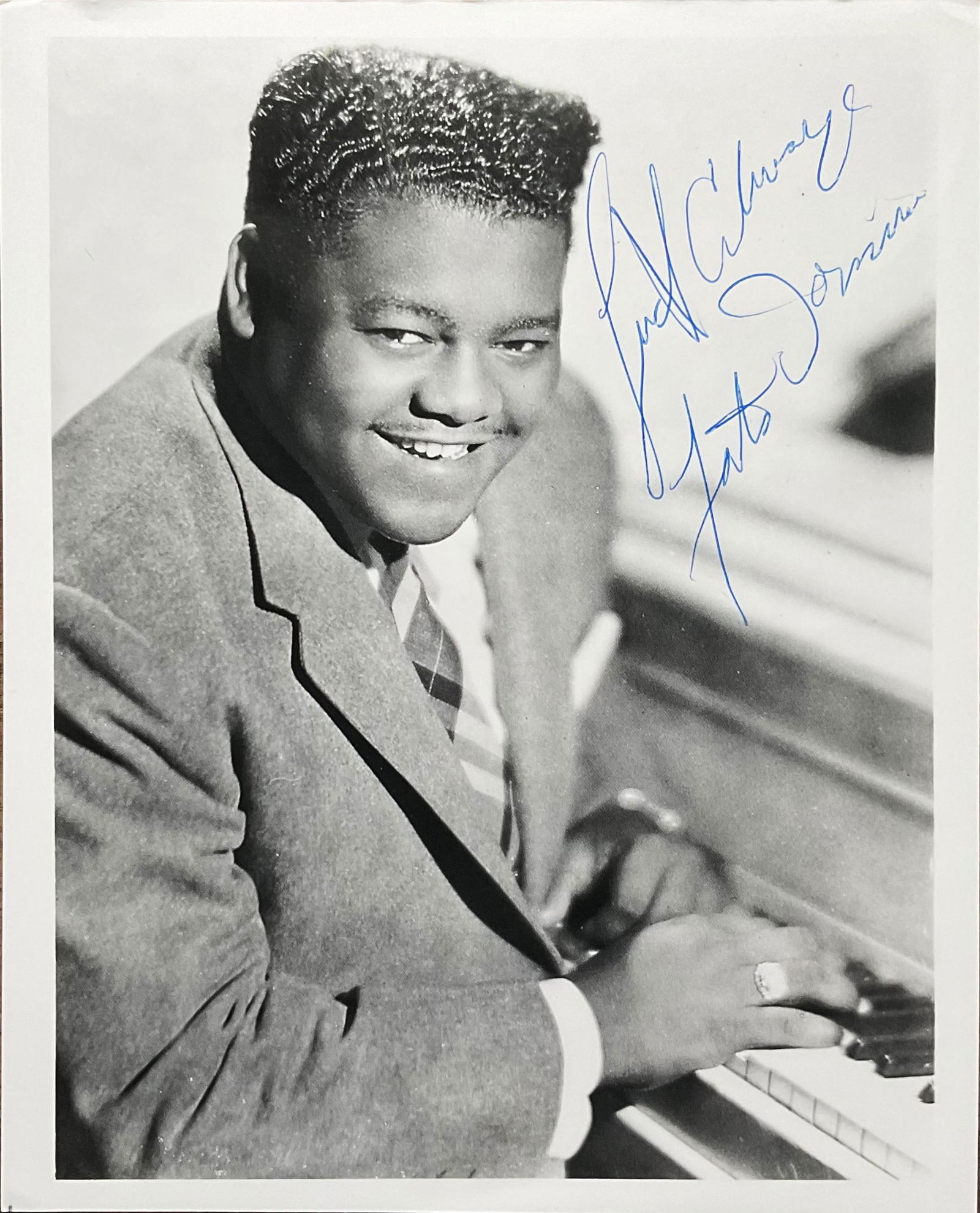 Fats Domino Inscribed & Signed Photograph (1 of 1)