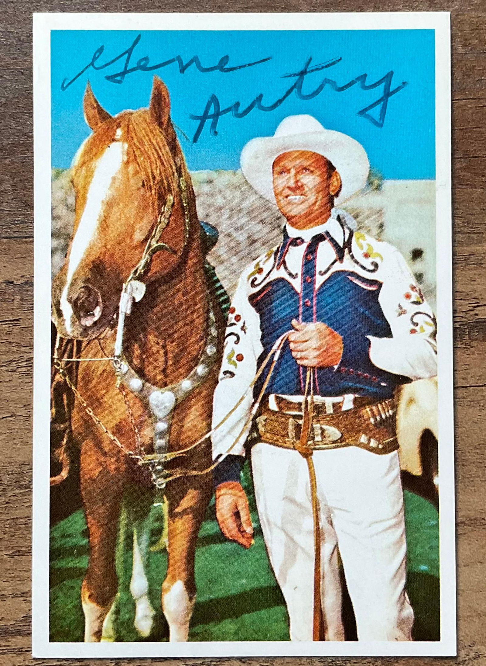 Gene Autry Signed Picture Postcard From the Gene Autry Hotel (1 of 2)