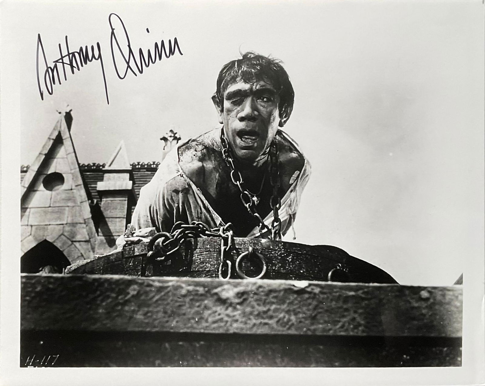 Anthony Quinn Signed Photograph From Movie The Hunchback of Notre Dame (1956) (1 of 2)