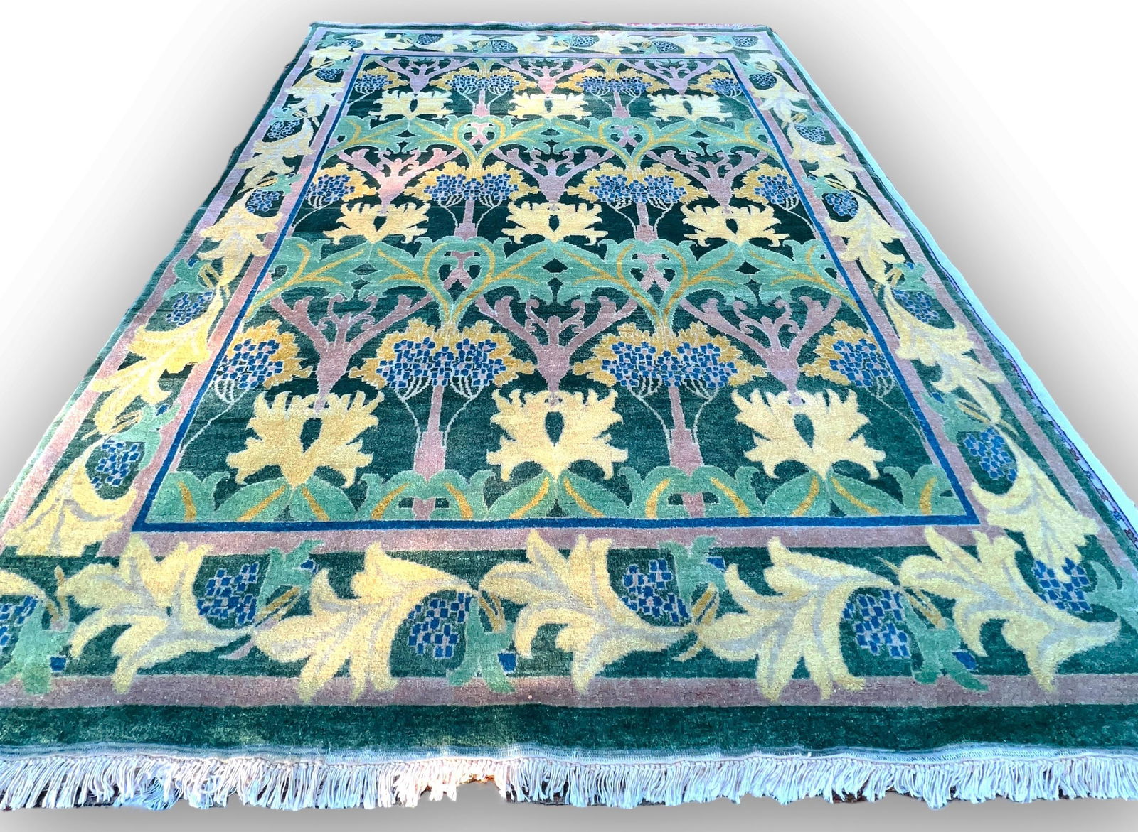 Vintage or Older Indian Handwoven Persian Style Oriental Wool Rug (1 of 4)