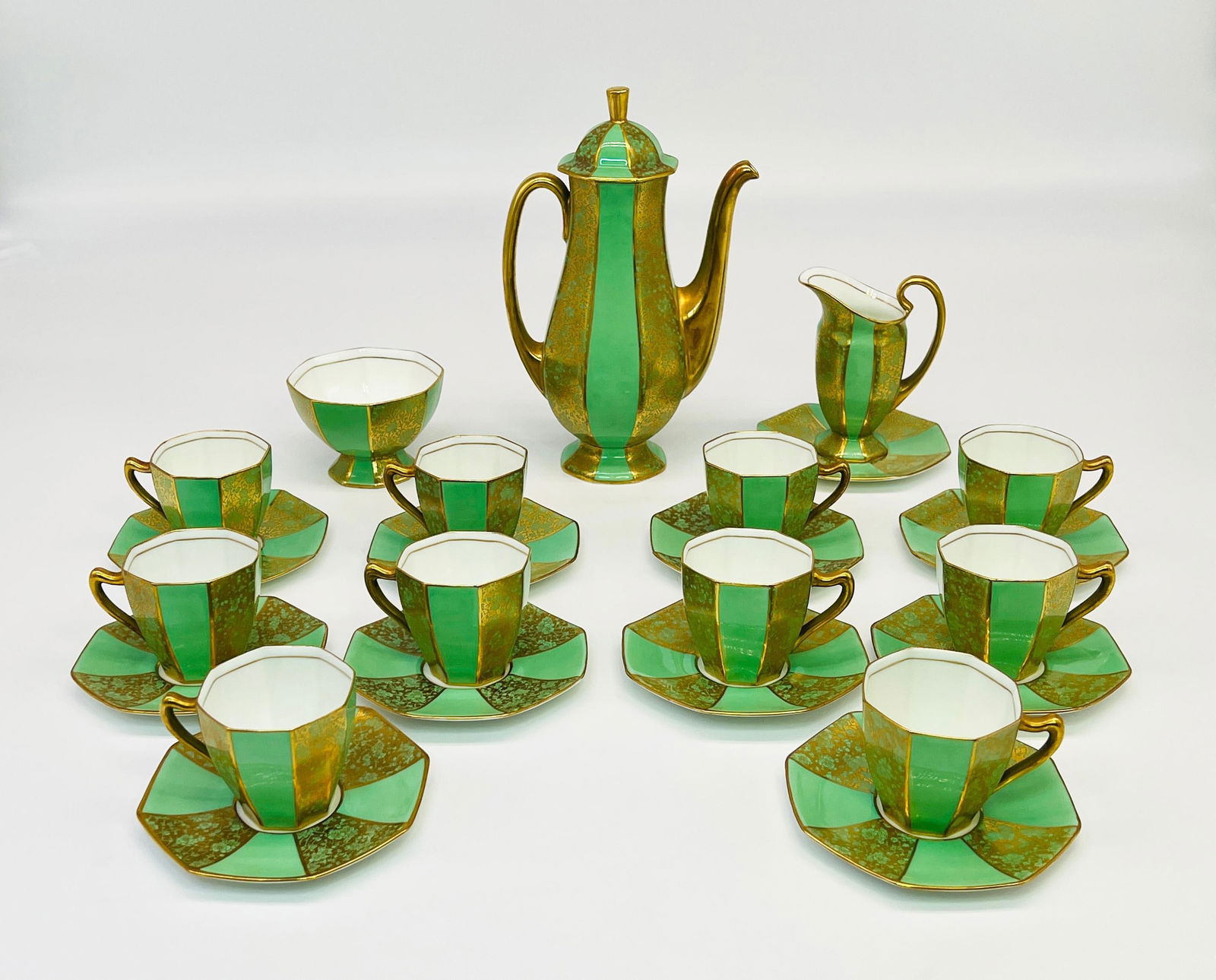 Rare Antique 25 pc. Royal Doulton Demitasse Set (1 of 7)