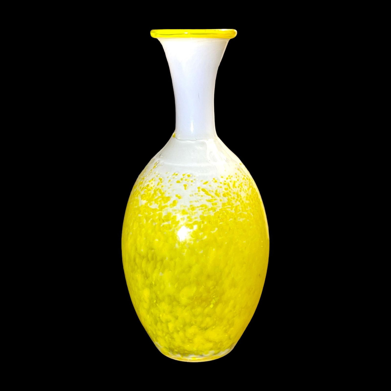 Signed Handblown Studio Art Glass Vase (1 of 6)