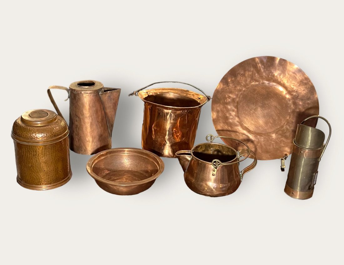 Lot of 7 Pieces of Antique & Vintage Copperware (1 of 1)