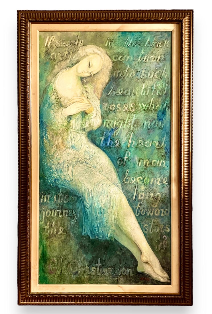 Gevorg Yeghiazarian Surrealist Portrait Oil Painting POETRY OF LOVE (1 of 4)