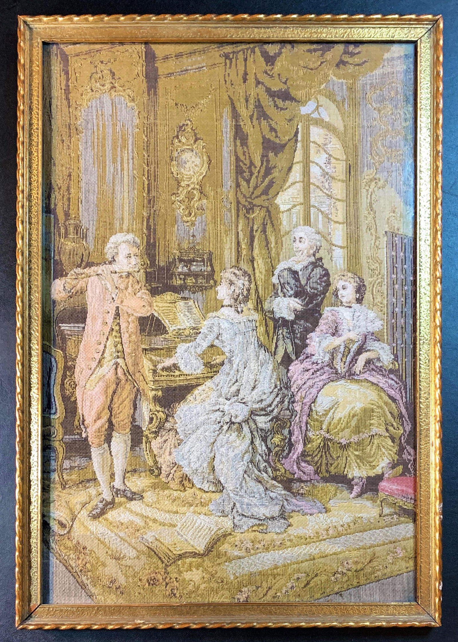 Antique Framed Handmade French Silk Tapestry (1 of 1)