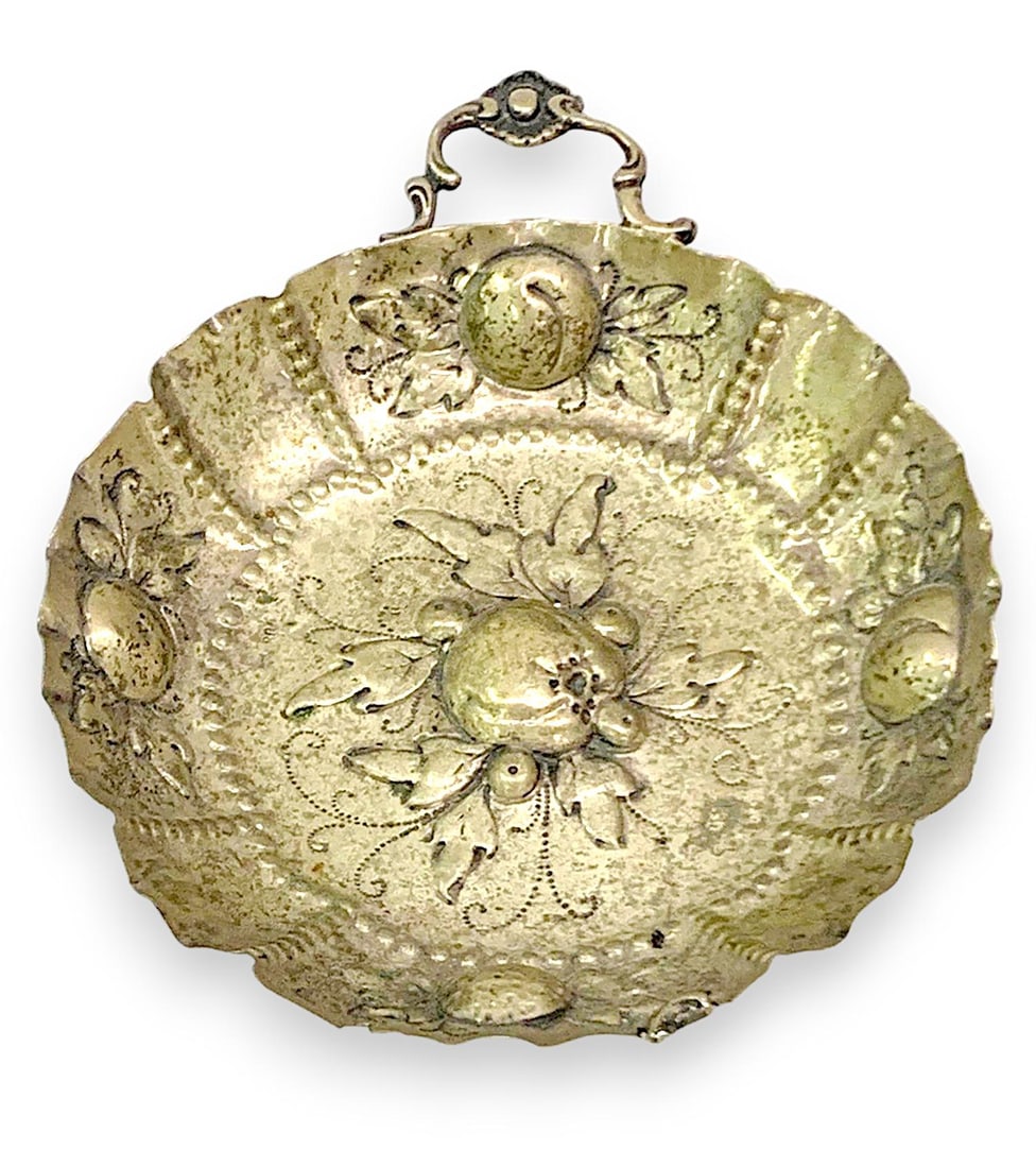 Antique Sterling Silver Repoussé Candy Tray Bowl (1 of 4)