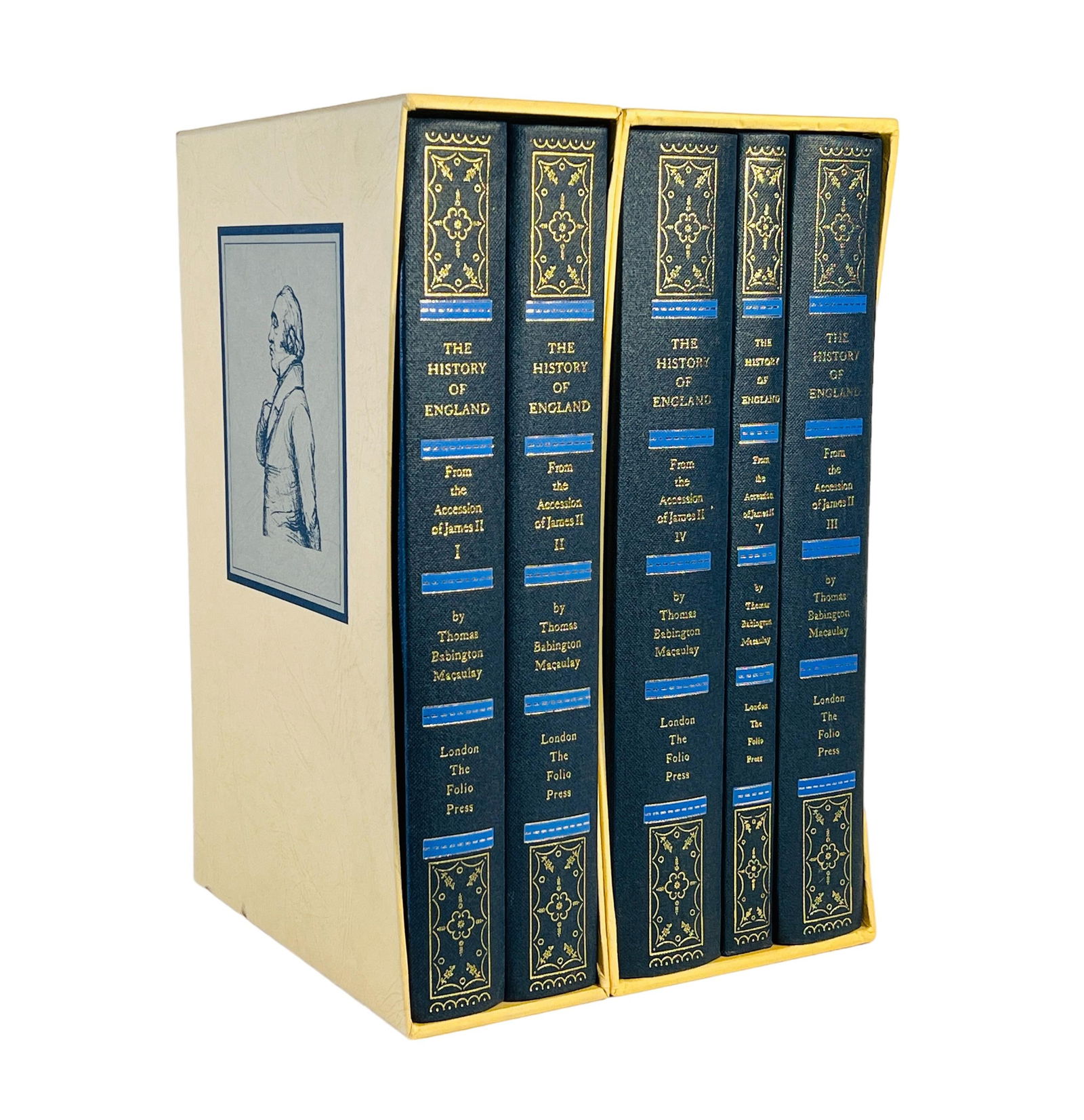 Complete 5v Set THE HISTORY OF ENGLAND by Thomas Babington Macaulay (1 of 6)