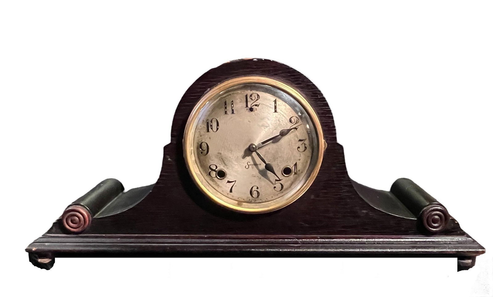 Antique Sessions Clock Co. Wood Mantle Clock (1 of 5)