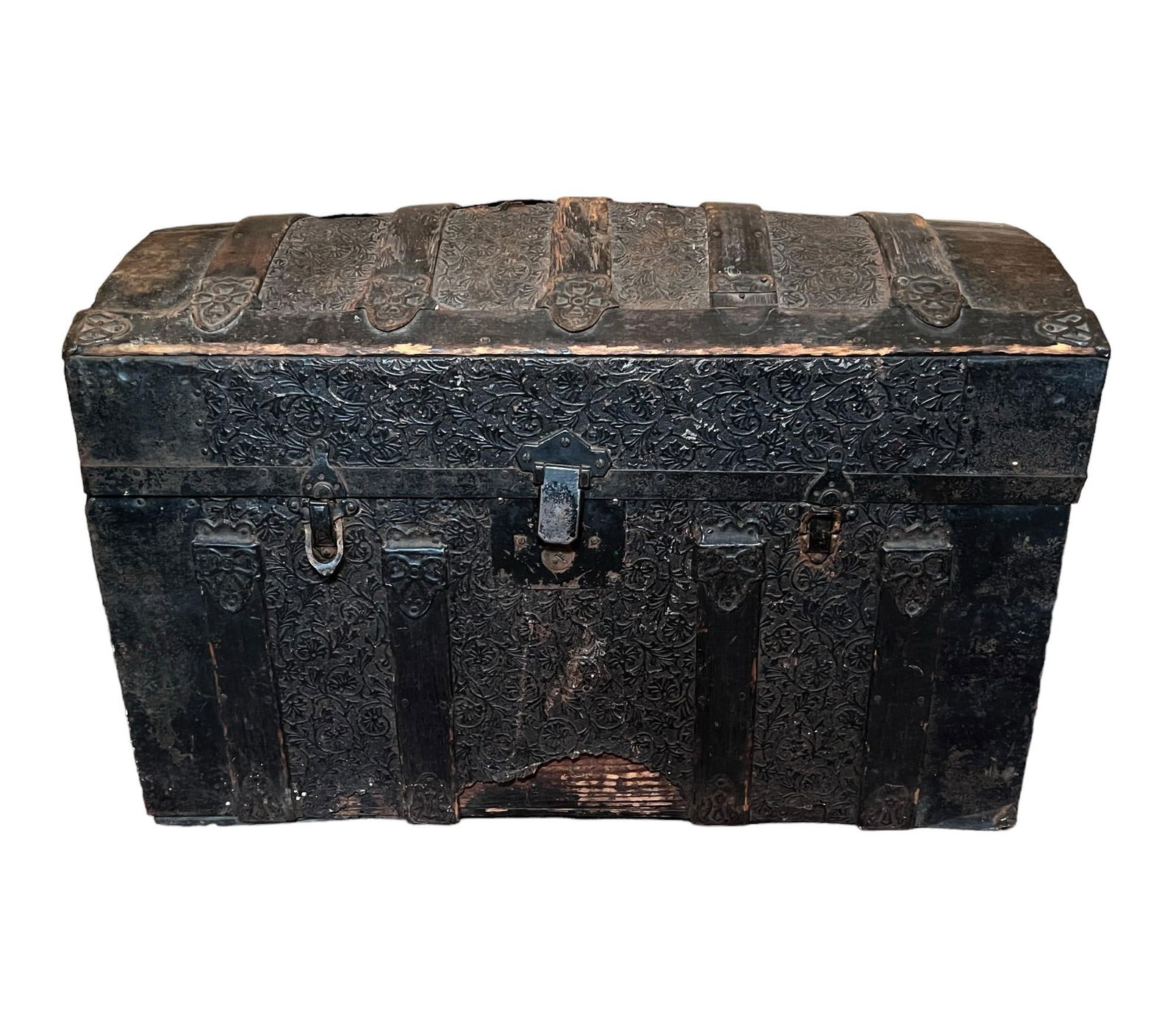 Antique 19th c. Dome Top Travel Trunk (1 of 5)