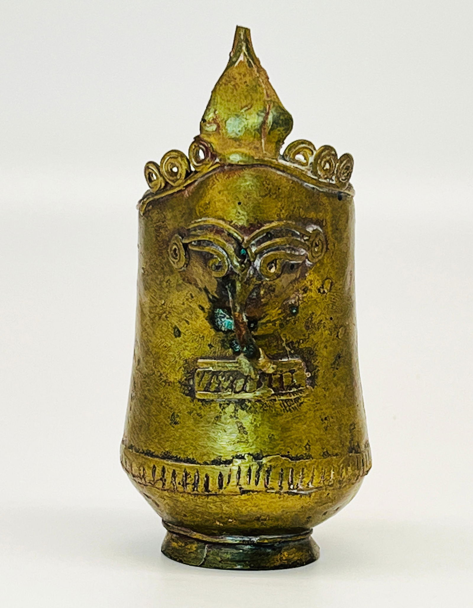 Rare Antique Nepal Gilt Bronze Ganesha Ritual Cup (1 of 7)