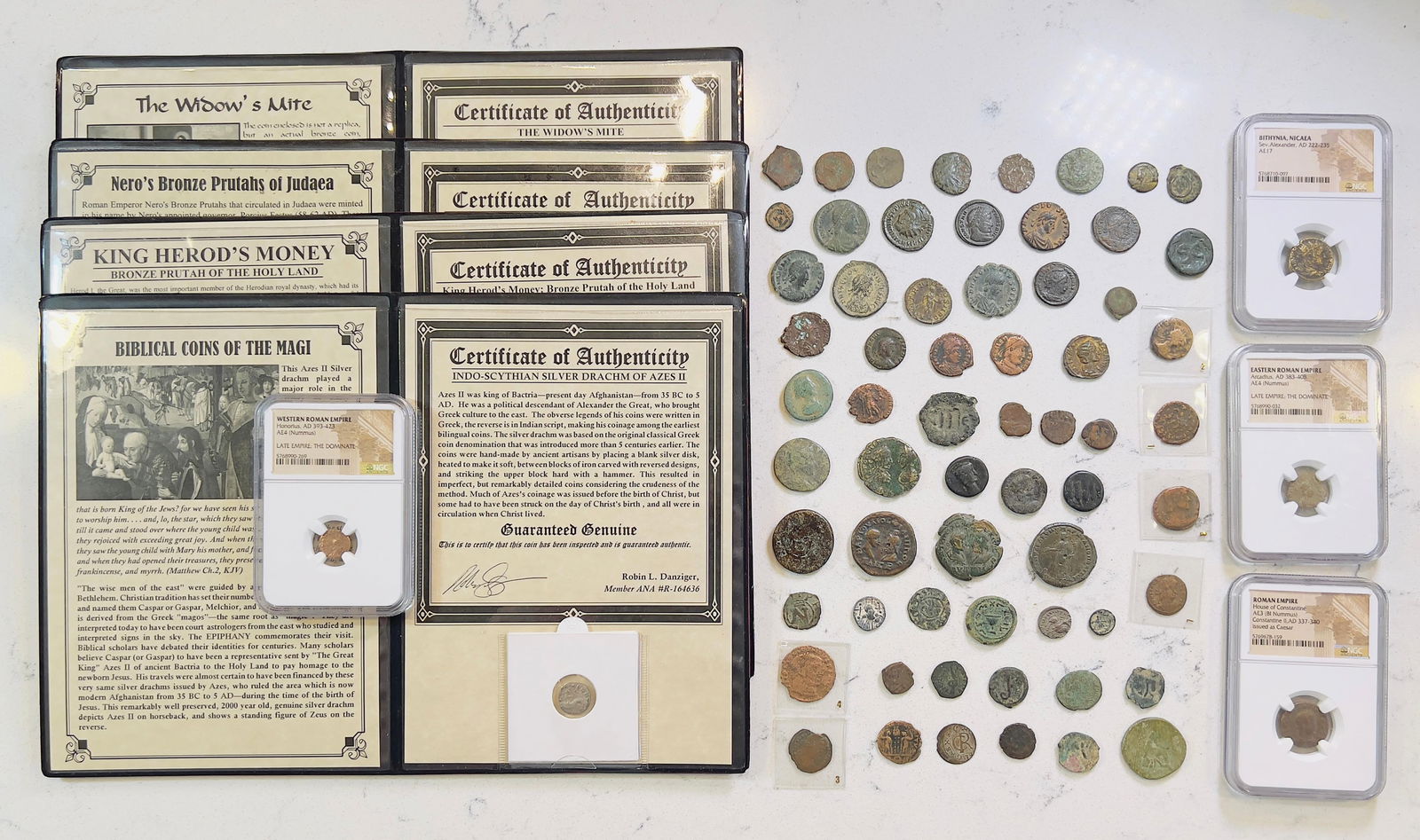 Large Lot of Approx. 70 Ancient Greek & Roman Coins (1 of 7)