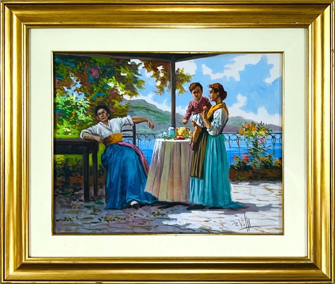 Antonio DeVilly Italian Figurative Oil Painting by Antonio DeVilly (1 of 5)
