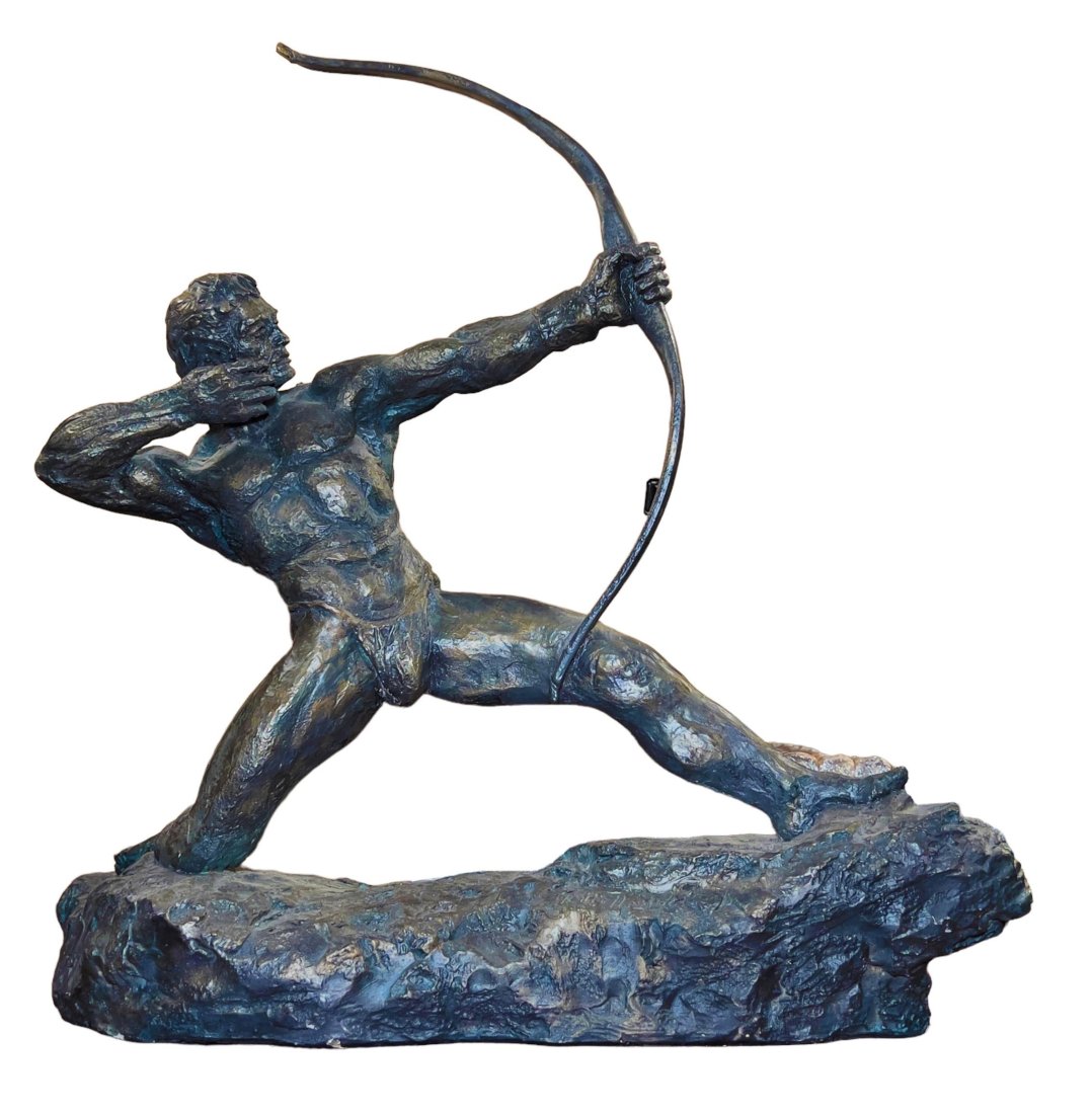 Signed Limited Ed. Figural Sculpture HERCULES After Antoine Bourdelle by Holland (1 of 1)