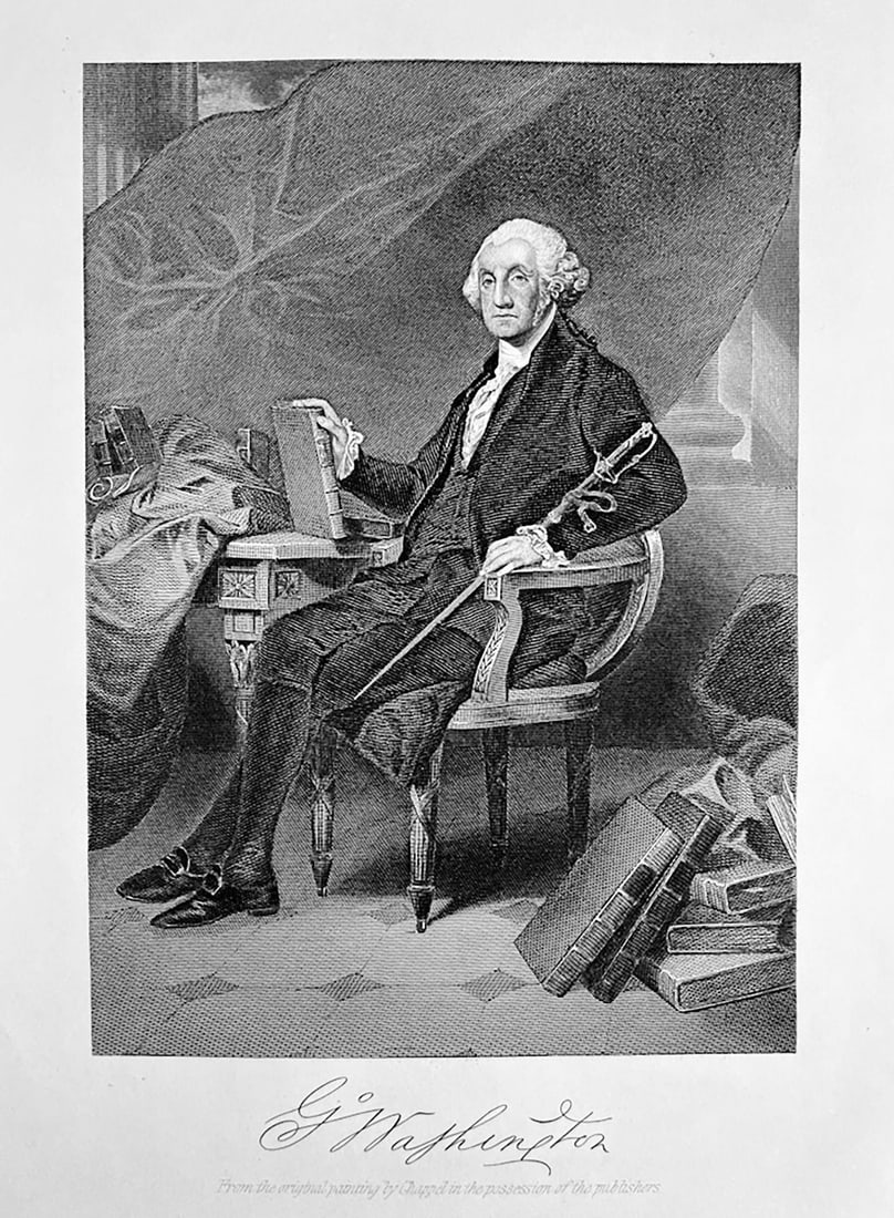 George Washington Antique Engraving, Alonzo Chappel (1 of 1)
