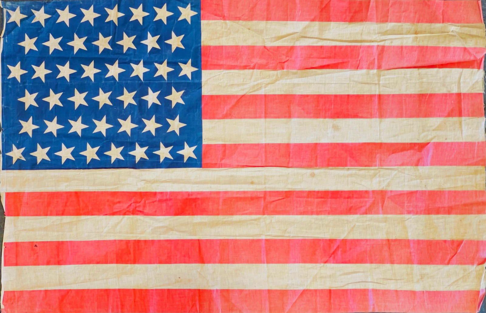 Antique 45 Star United States Flag, American Flag (1896-1908) (1 of 1)