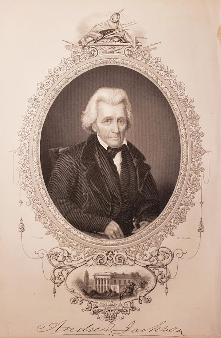 Antique Engraved Portrait of Andrew Jackson by W. Joseph Edwards (1 of 1)