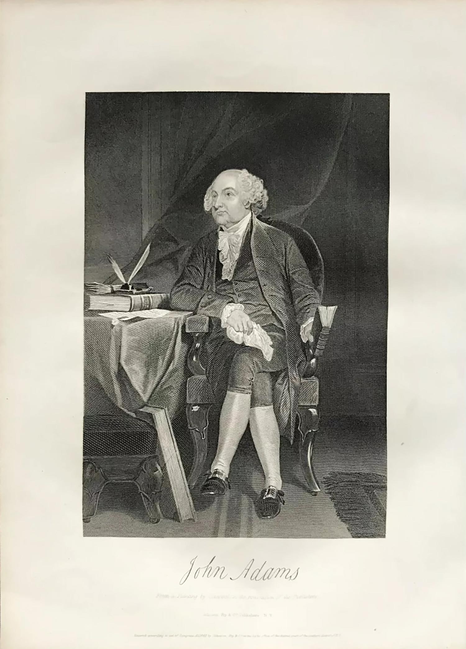 Antique Engraved Portrait of John Adams After Alonzo Chappel (1 of 1)
