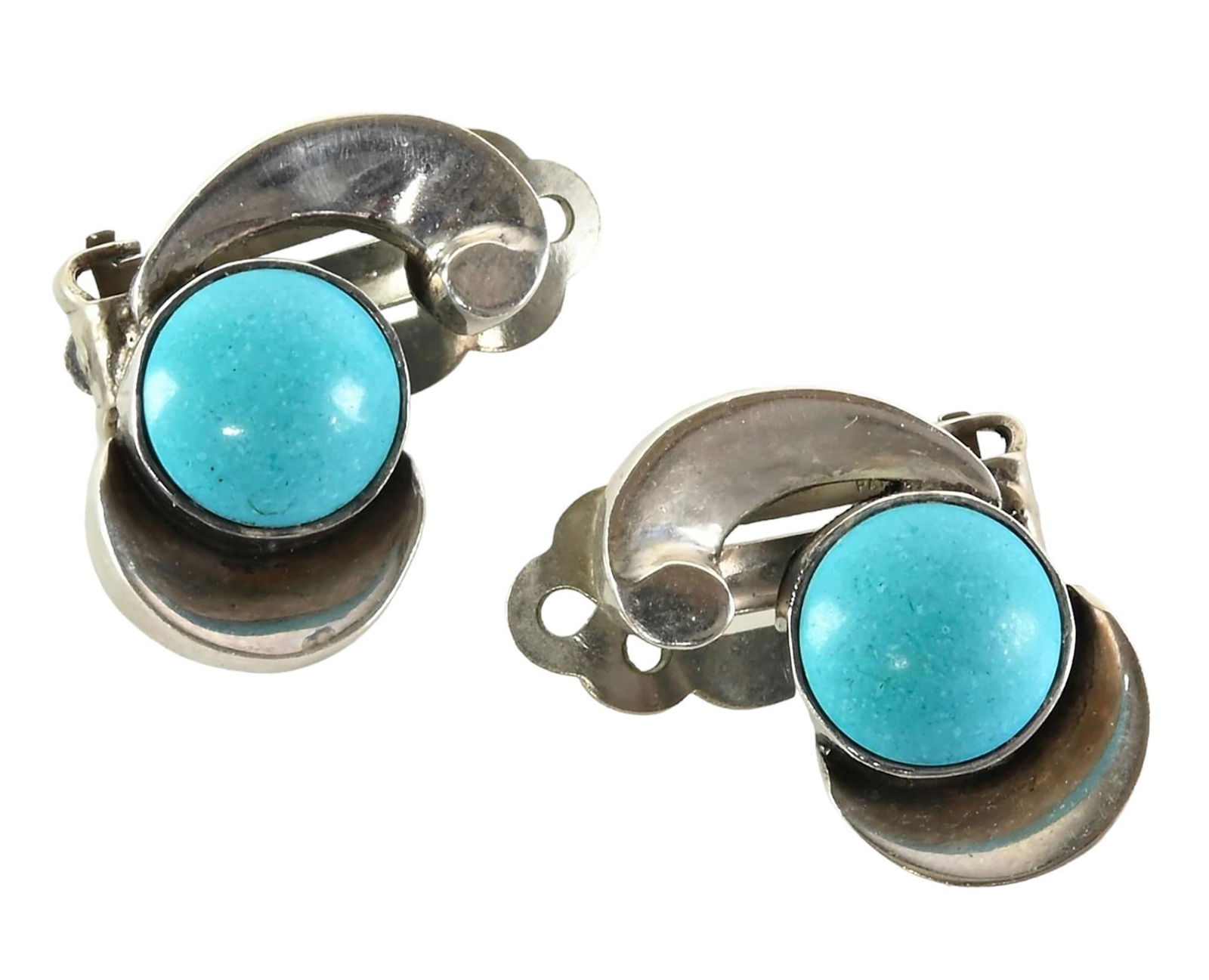 Vintage Antonio Pineda Sterling & Turquoise Earrings (1 of 4)