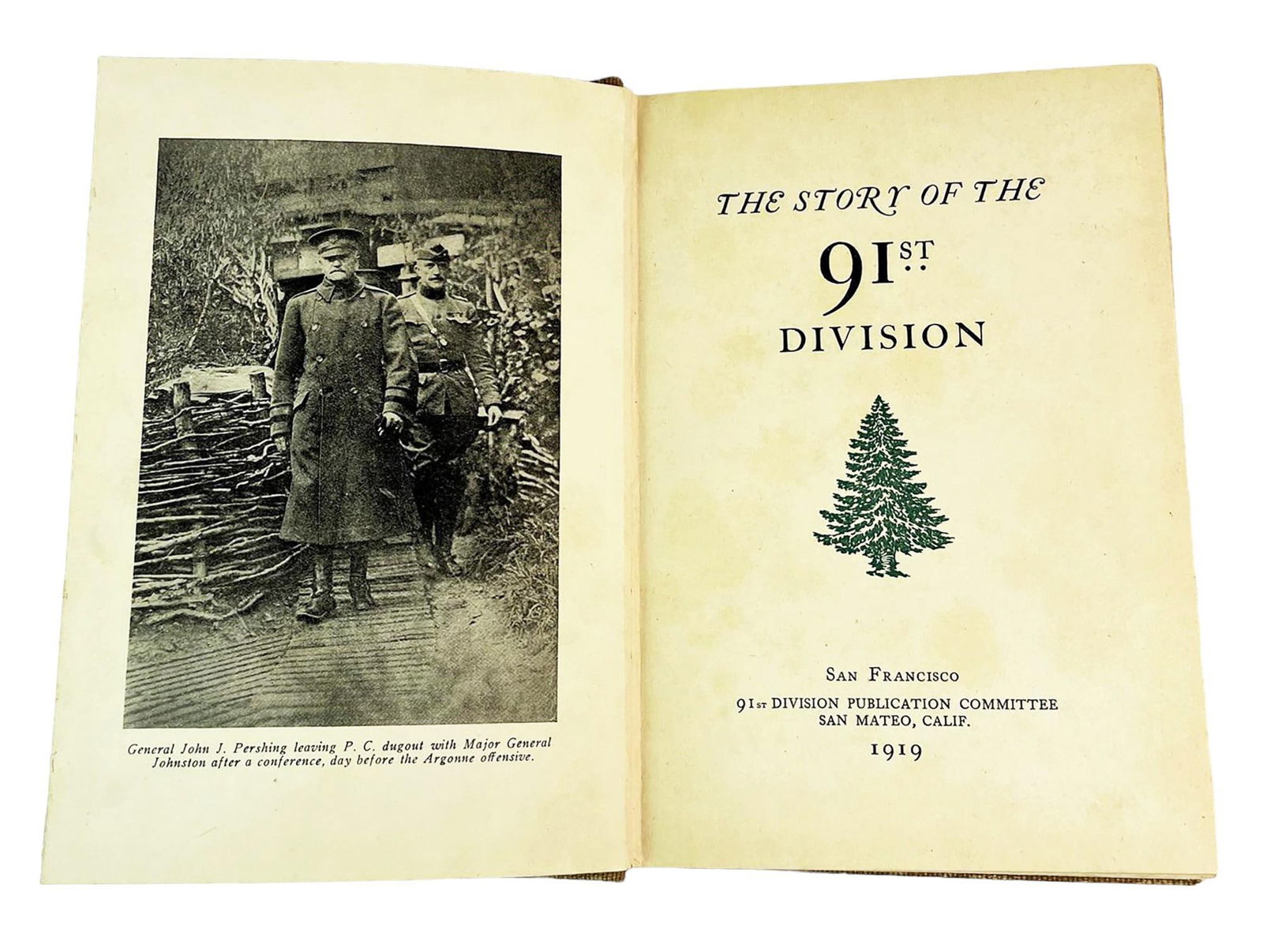 First Edition THE STORY OF THE 91ST DIVISION, 1919 (1 of 7)