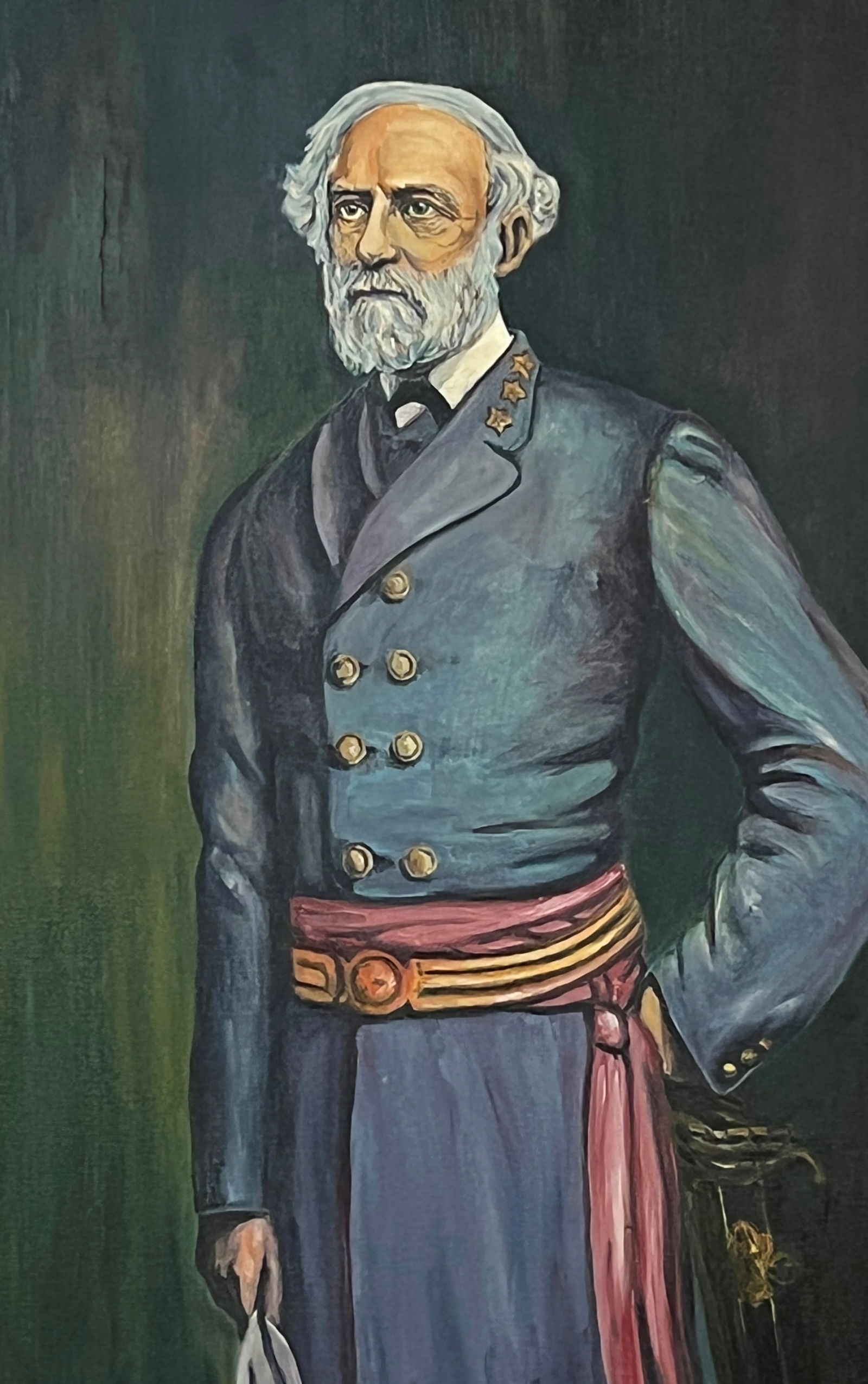 Gen. Robert E. Lee Civil War Portrait Oil Painting by Noland Cobb (1 of 7)