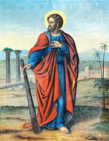 Antique Portrait Oil Painting of Jude the Apostle (Saint Jude / Jude the Disciple)