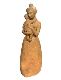 Vintage Handmade Figurative Ceramic Pottery Sculpture