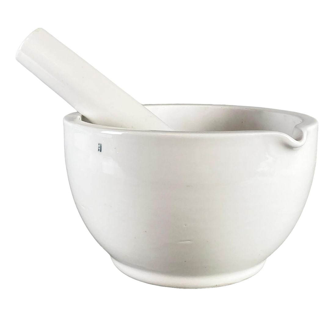 Large Antique Porcelain Mortar & Pestle by Coors Porcelain Co. (1 of 5)