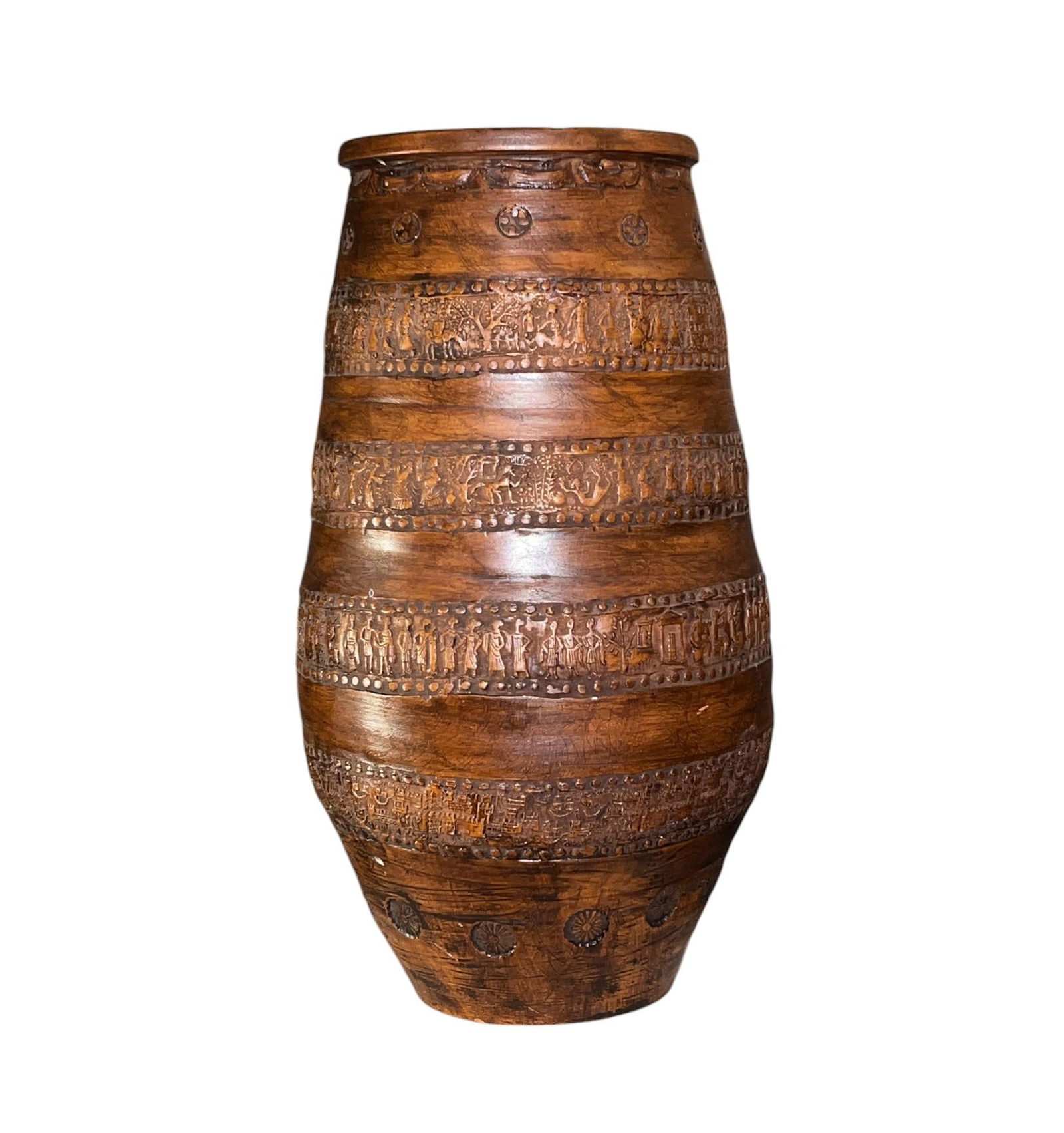 Large Signed Handmade Greek Minoan Ceramic Floor Vase / Vessel (1 of 5)