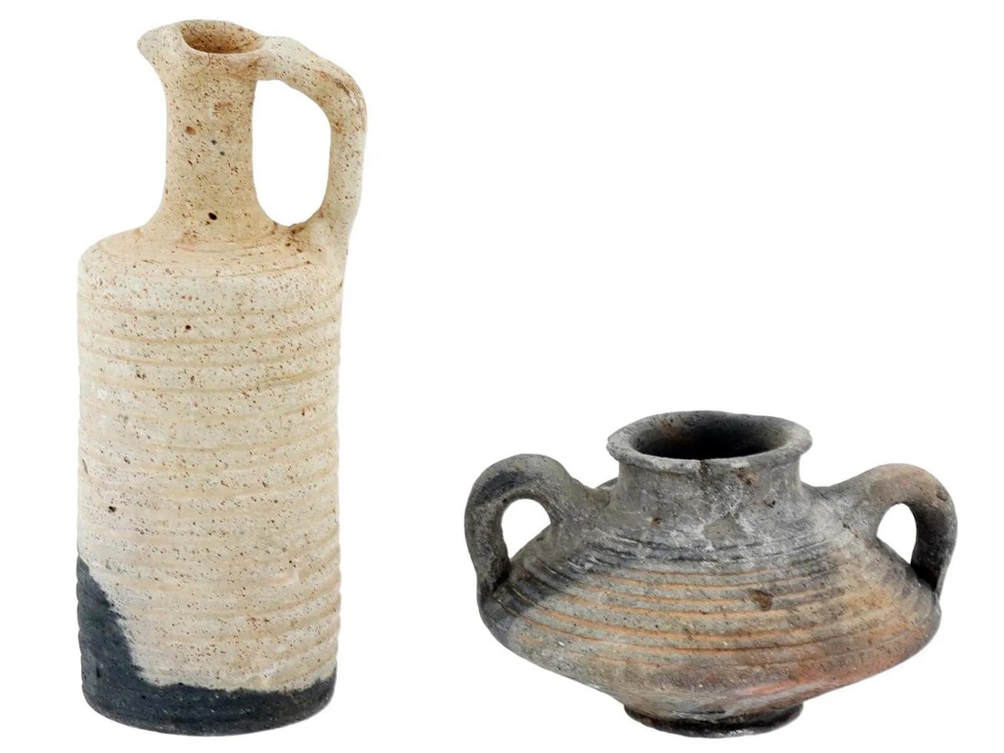 Pair of Ancient Roman Terracotta Juglets (1 of 6)