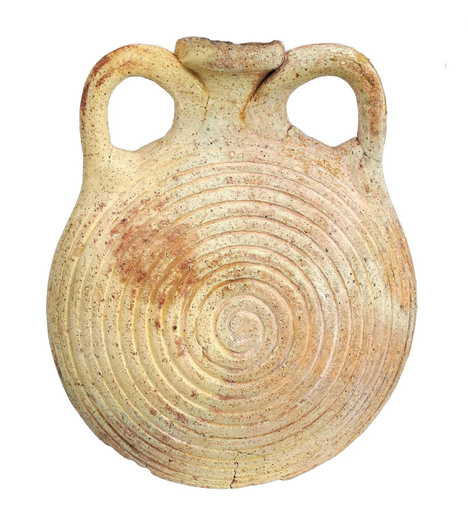 Ancient Roman Terracota Pilgrim Flask, c. 100 AD (1 of 1)