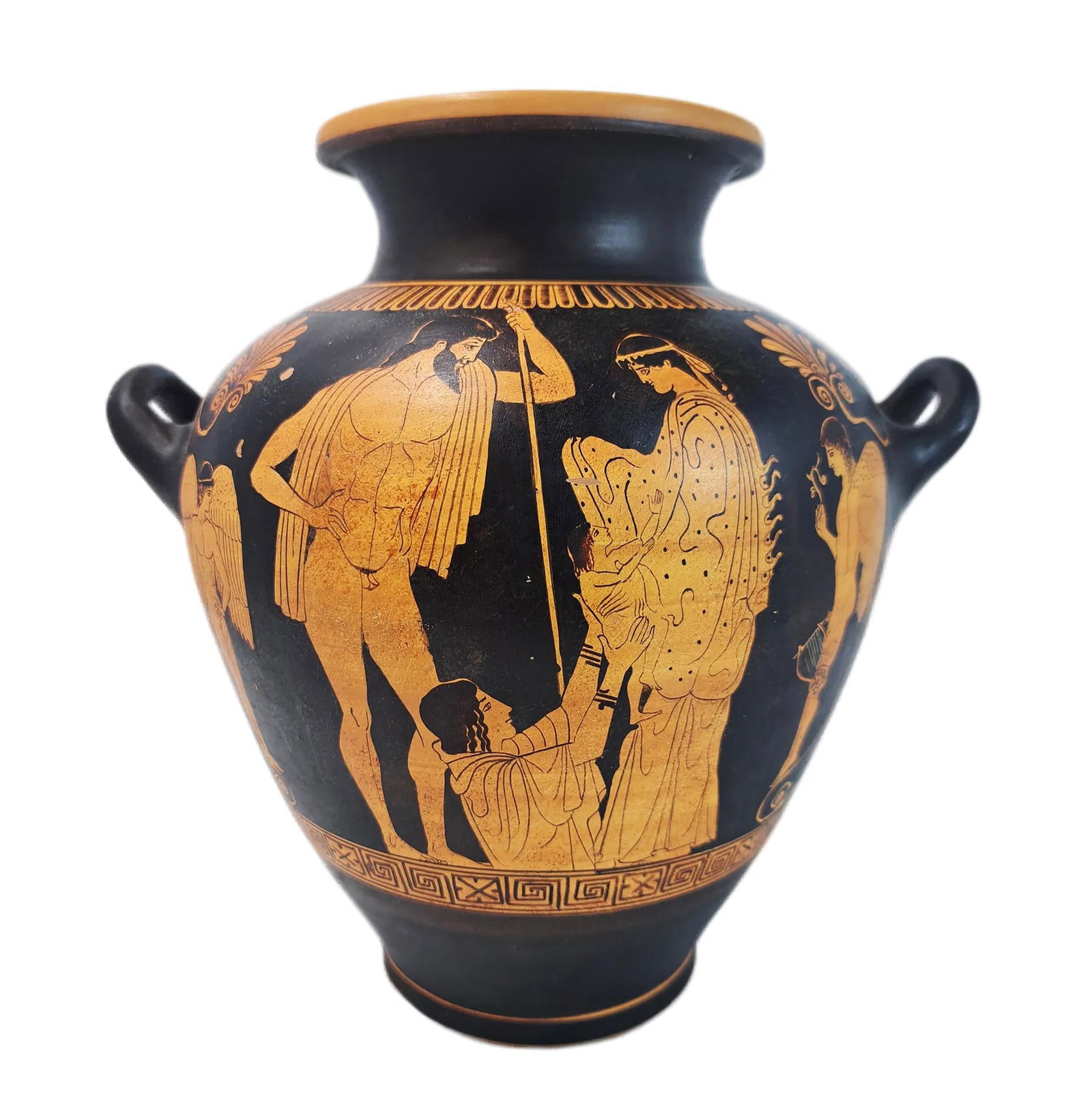 Greek Terracotta Attic Red Figure Stamnos (Water Jar) (1 of 1)
