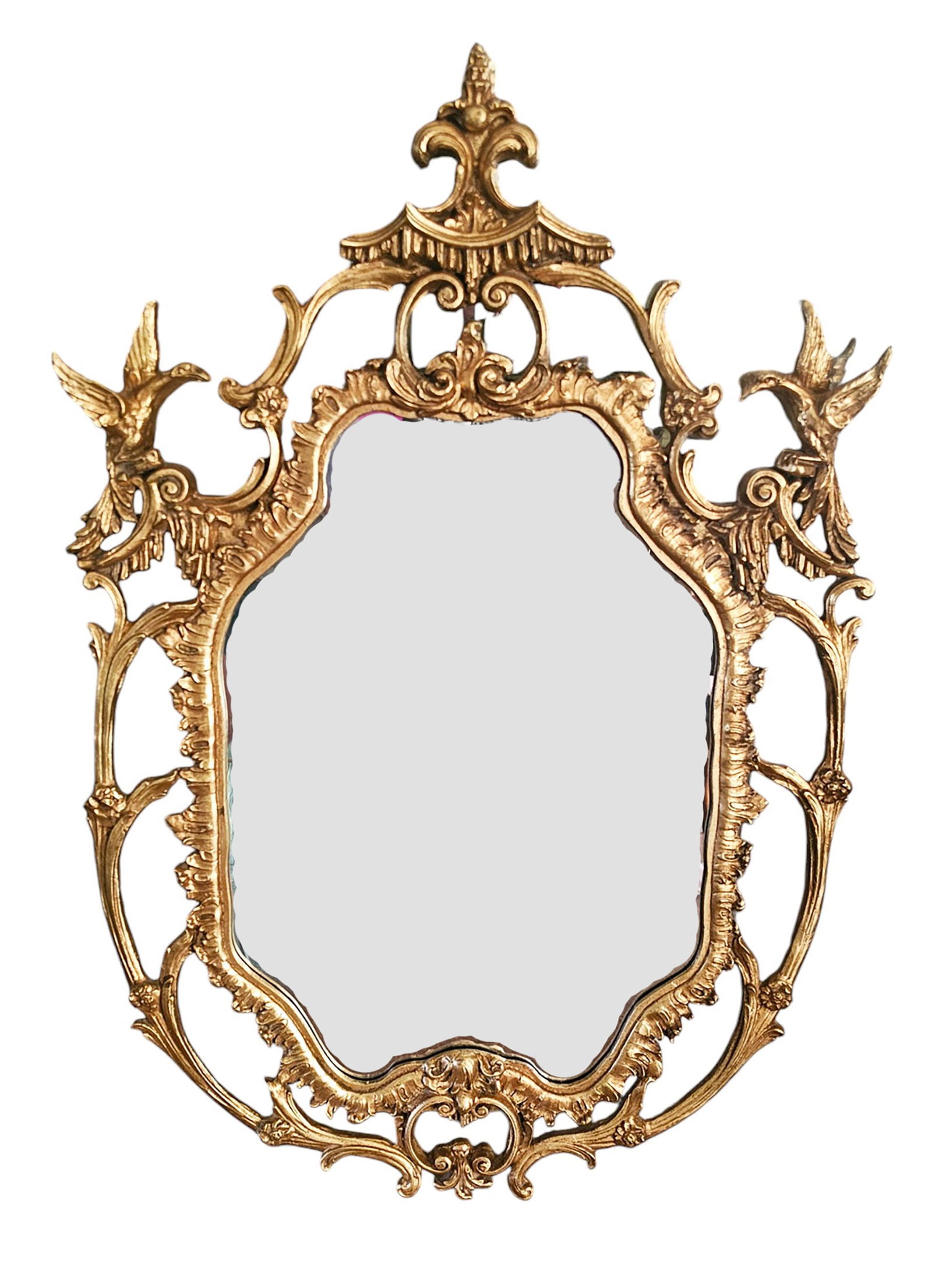 Large Friedman Brothers Phoenix Carved Giltwood Framed Mirror (1 of 1)
