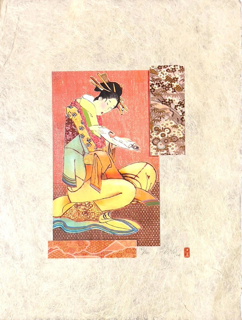 Mikulas Kravjansky Signed Limited Ed. Etching ORIENTAL PRINCESS (1 of 1)