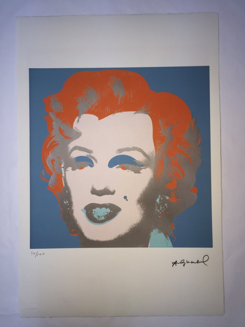 Andy Warhol Litograph: - Lithograph Andy Warhol numbering Arab - Numbering 100 specimen- Paper size 57,3 x 38.4 cm about- Leaf uncut / illegal 4 sided weight between 180/210- Watermark on the sheet Arches France infinity- T