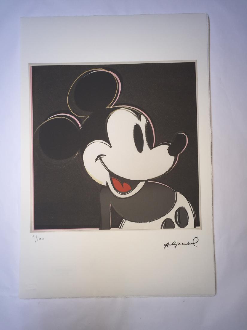 Andy Warhol (after): Lithograph Andy Warhol numbering Arab - Numbering 100 specimen- Paper size 57,3 x 38.4 cm about- Leaf uncut / illegal 4 sided weight between 180/210- Watermark on the sheet Arches France infinity- The