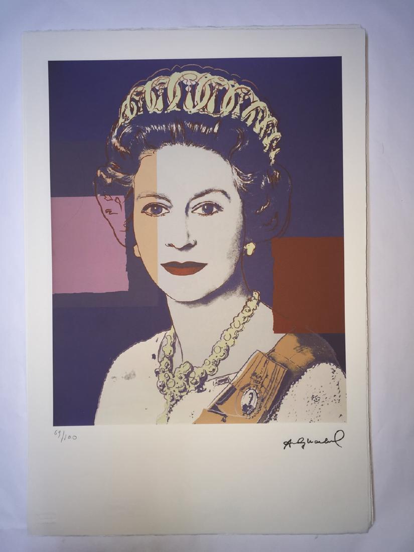 Andy Warhol (after): Lithograph Andy Warhol numbering Arab - Numbering 100 specimen- Paper size 57,3 x 38.4 cm about- Leaf uncut / illegal 4 sided weight between 180/210- Watermark on the sheet Arches France infinity- The