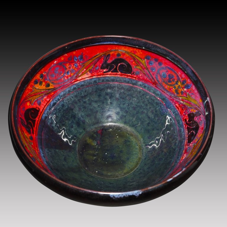 Doulton Sung Flambé Bowl with Rabbit (1 of 4)