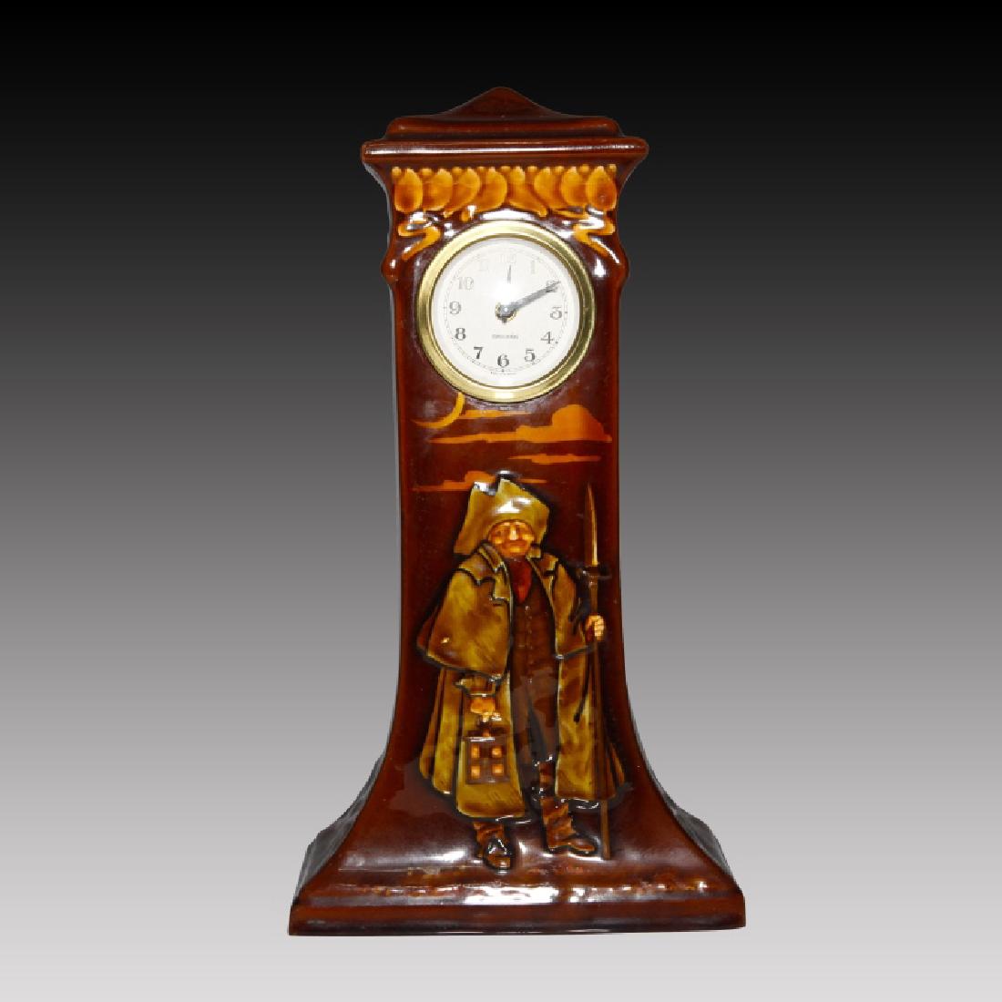 Doulton Kingsware Night Watchman Case Clock (1 of 7)