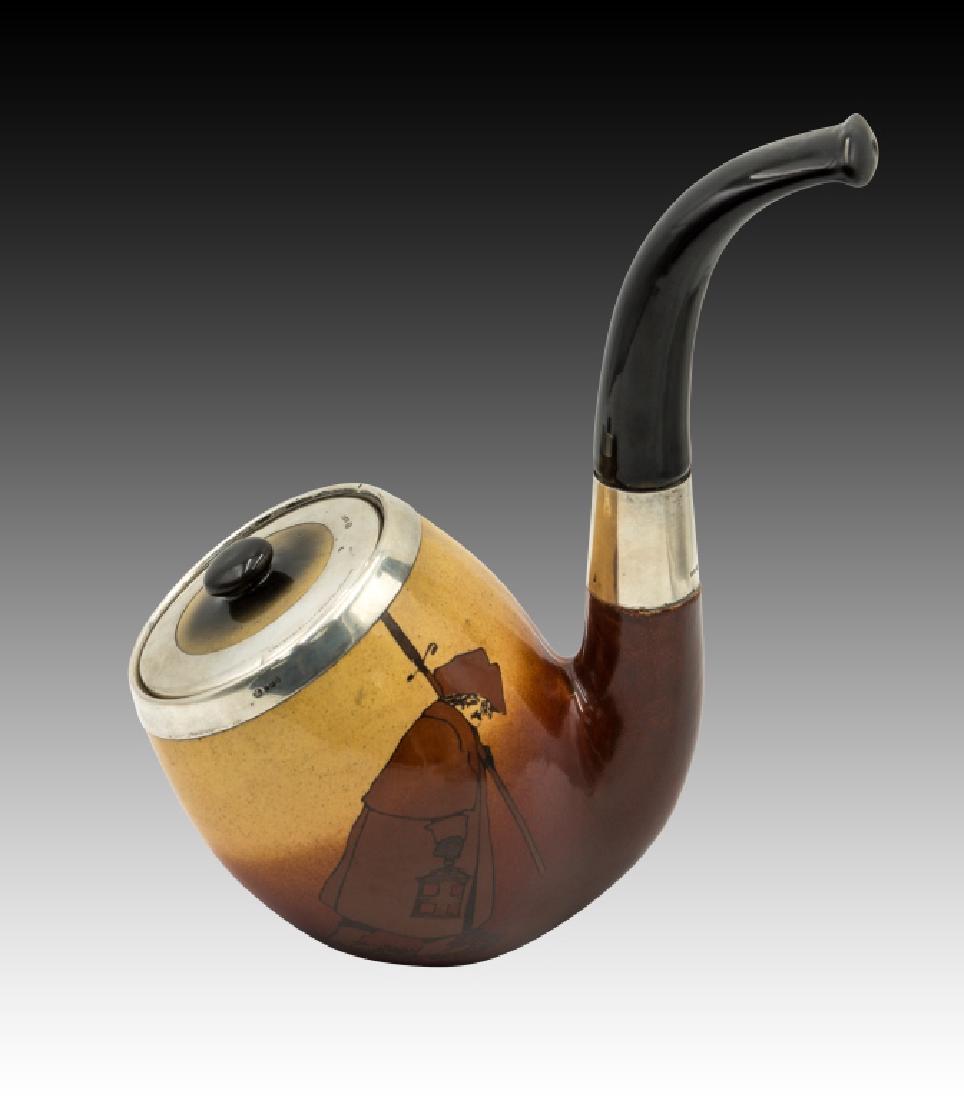 Royal Doulton  Tobacco Jar in the Shape of a Pipe (1 of 6)